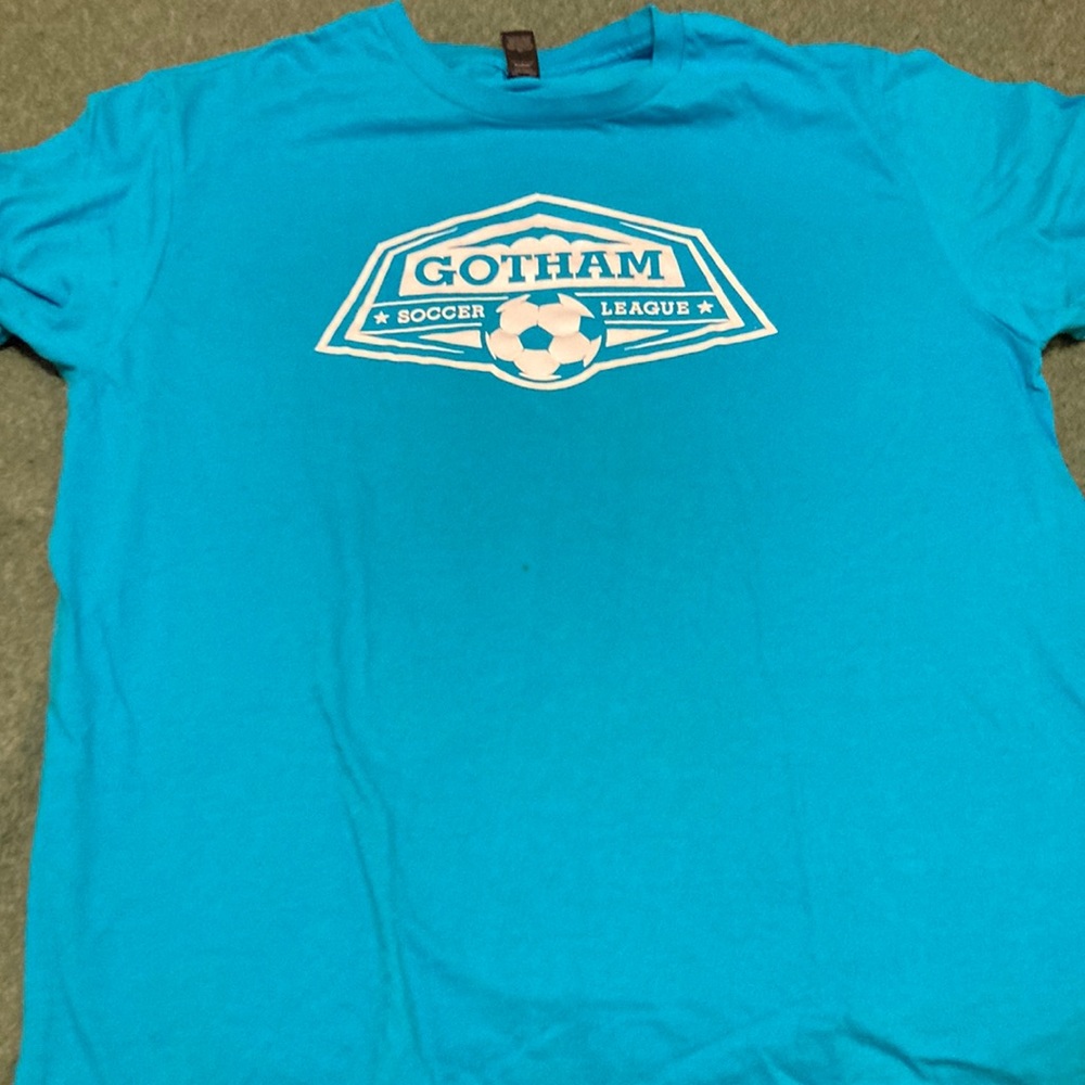 100% cotton L soccer shirt